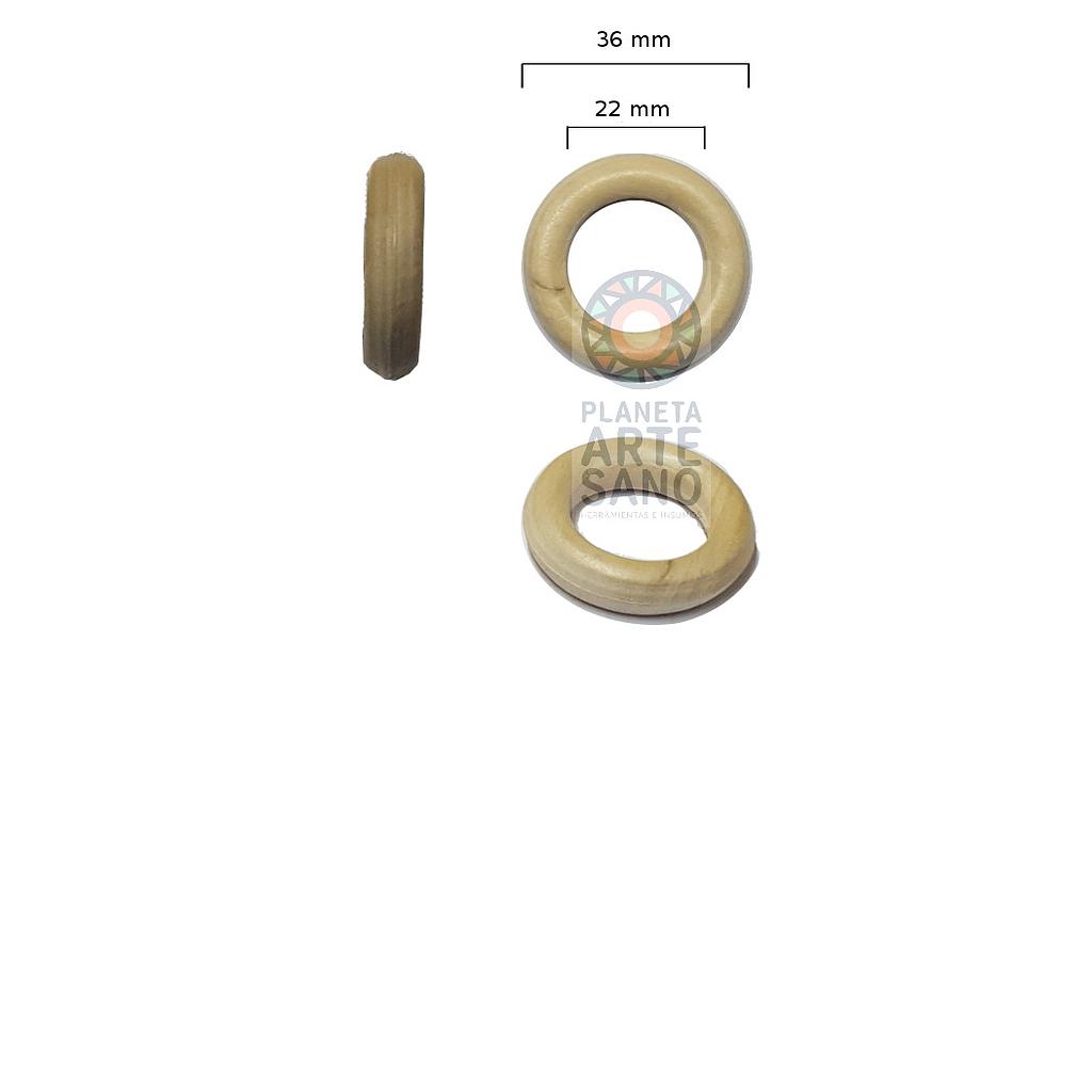 [15arma11x] Argolla madera (11) 35mm - x 10 u