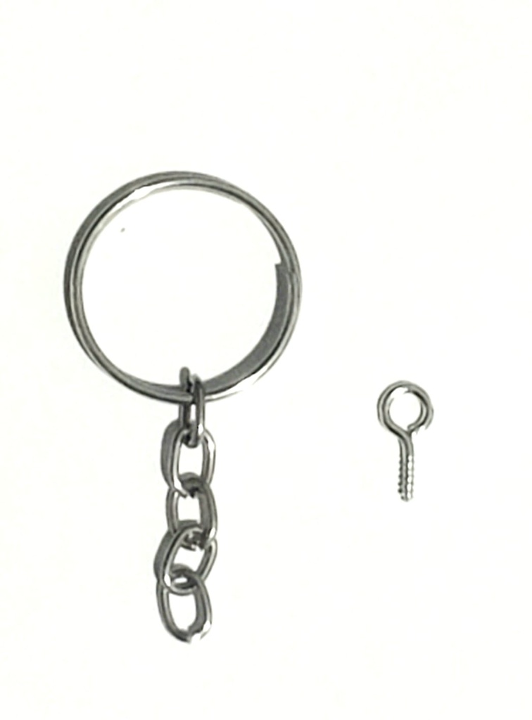 [47llaca20mPi] Llavero cadena comun 20mm - x 1000 u