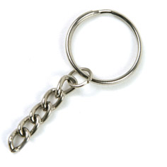 [47llaca25x50] Llavero cadena comun 25mm  - x 50 u + triangulito