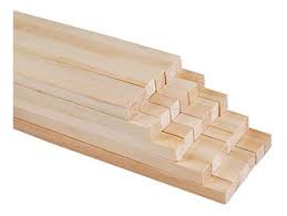 [15vacu10u] Varilla madera cuadrada 10mm x 10mm x 1 Metro Unidad