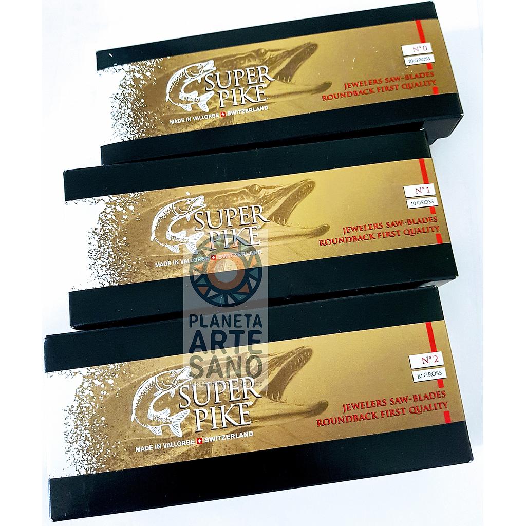 [21hoca0sp144] hoja de calar 0 suiza PIKE / SUPER PIKE - Gruesa (144u-12doc.) 