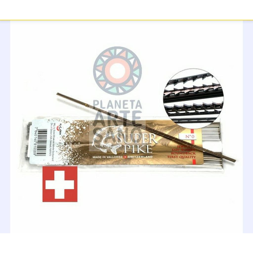 [21hoca50sp12] hoja de calar 5/0 suiza PIKE / SUPER PIKE - Docena(s) 