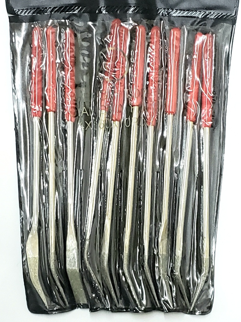 [20limcurx10] limas diamantadas X 10 curvas 4" 