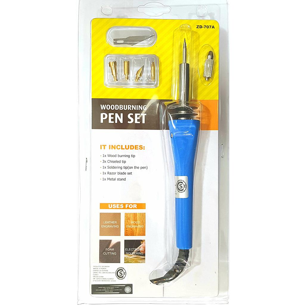 [24pirola1] pirograbador lapicera c/acc. impor.(proskit)