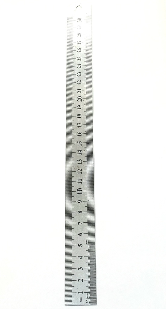 [28reg30] regla de acero 30 cm.
