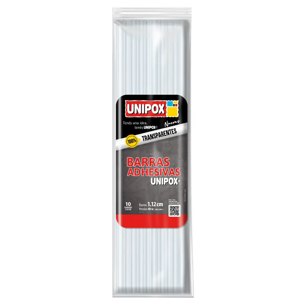 Barra silicona hot melt UNIPOX gruesa x 10 unidades