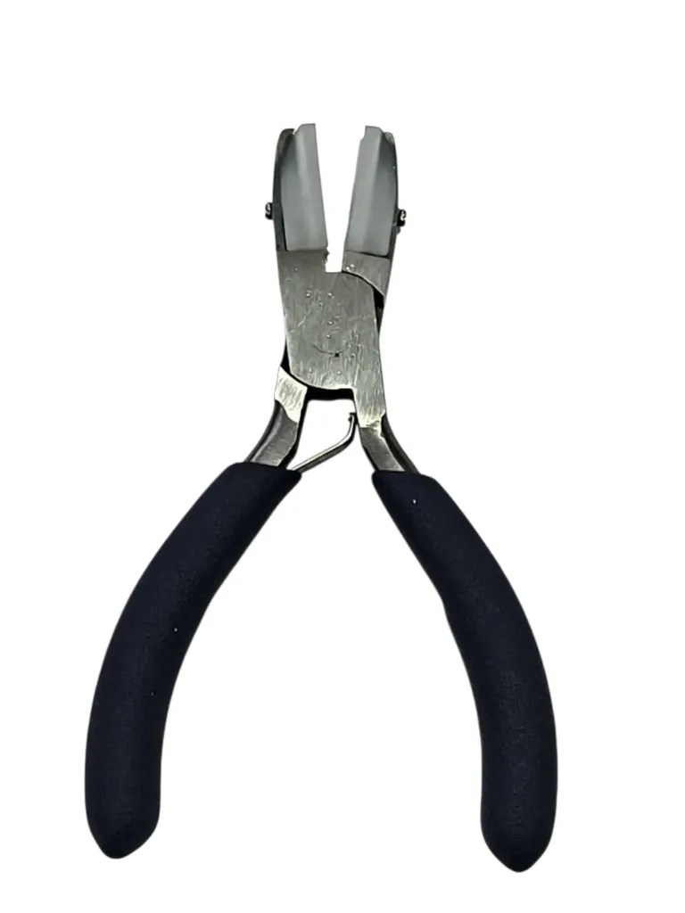 Pinza mix plana nylon-nylon mini mango azul 